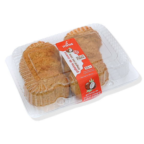 Galletas de avena integral con coco