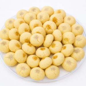 Mantecaditos (grajeas doradas y platadas)